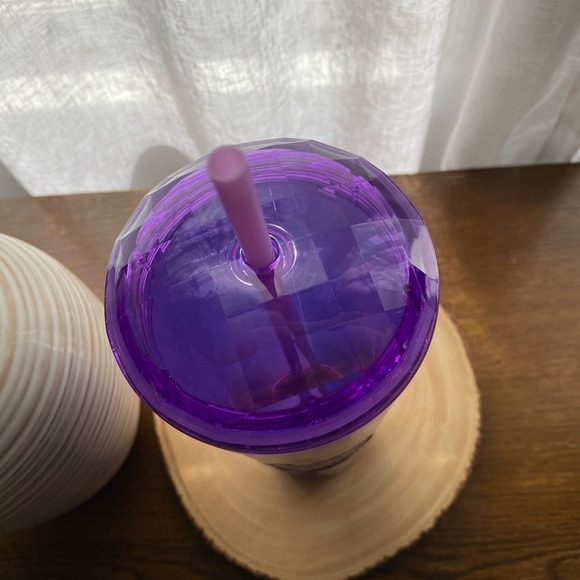 2022 Starbucks Iridescent Purple Periwinkle Kaleidoscope Tumbler 24oz - Picture 4 of 5